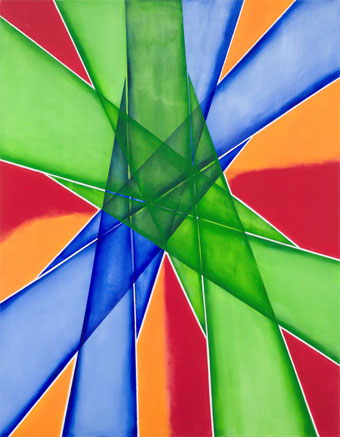 Nucleus and Coma #1, 2014, acrylic on canvas, 72" x 56"