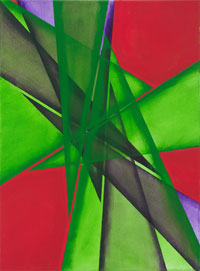 Geometric Abstraction #1, 2014, acrylic on canvas, 24" x 18"