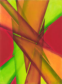 Geometric Abstraction #3, 2014, acrylic on canvas, 24" x 18"