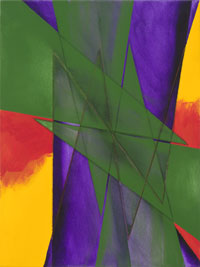 Geometric Abstraction #8, 2014, acrylic on canvas, 24" x 18"