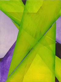 Geometric Abstraction #12, 2014, acrylic on canvas, 24" x 18"