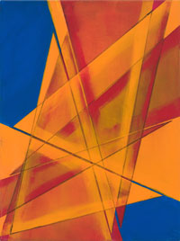 Geometric Abstraction #13, 2014, acrylic on canvas, 24" x 18"